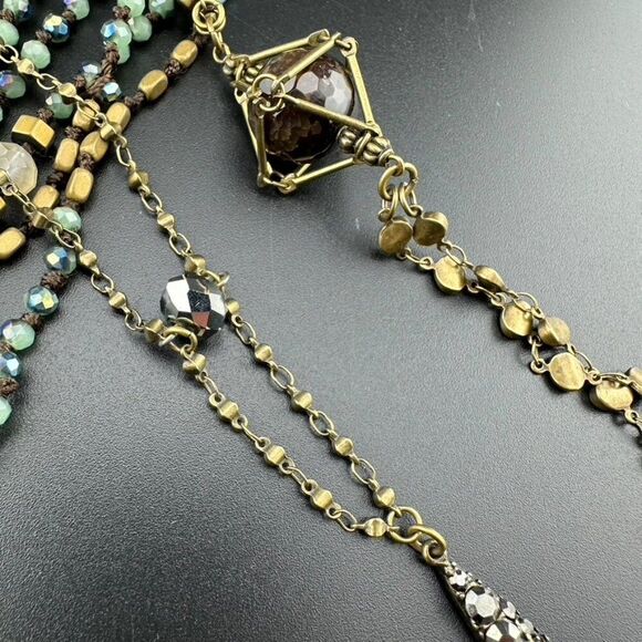 Lot bundle of 3 three Bling Statement Necklaces - Picture 4 of 7